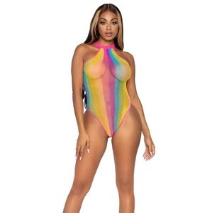 Rainbow Pride Mesh Bodysuit